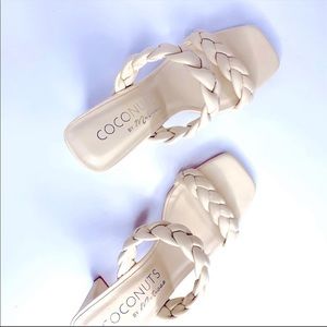 Coconuts by Matisse Braided Square Toe Heels